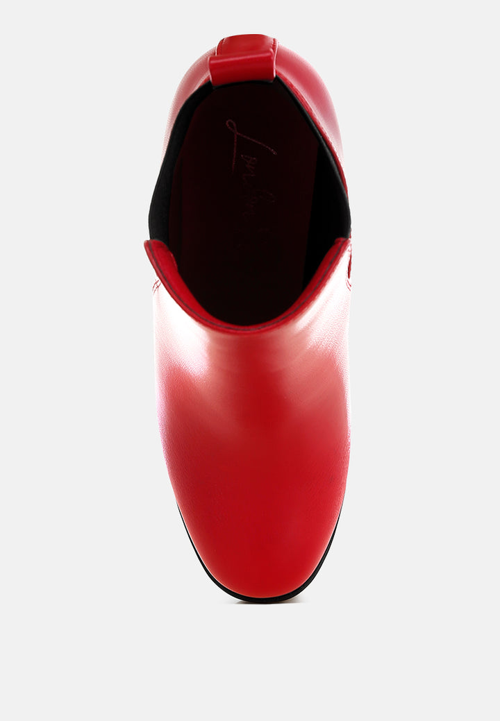 bolt block heeled chelsea boots#color_red