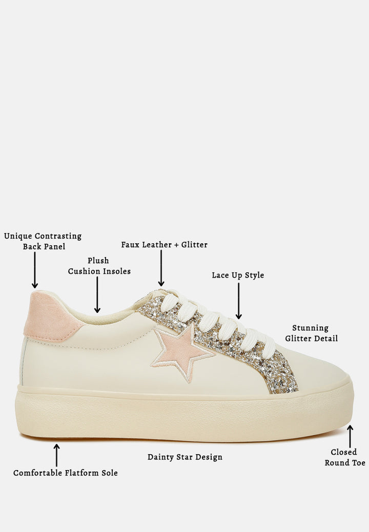 bomber metallic star glitter sneakers#color_beige-lt-gold