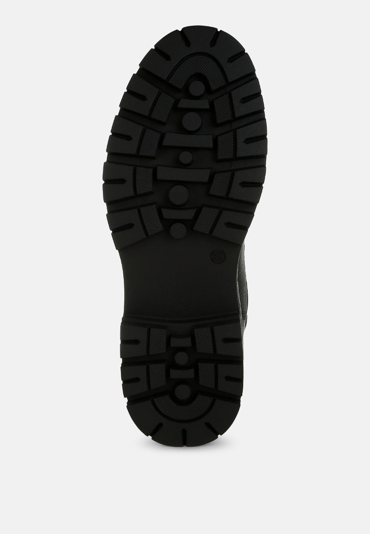 boskoff lace-up chunky warm ankle boots#color_black