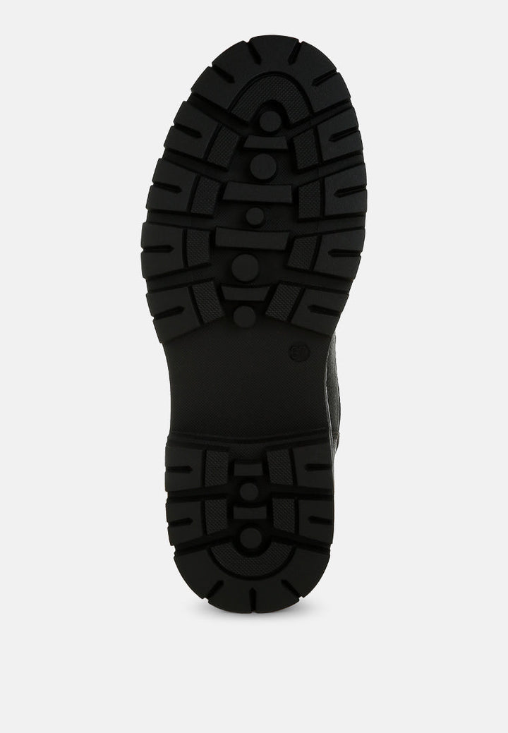 boskoff lace-up chunky warm ankle boots#color_black