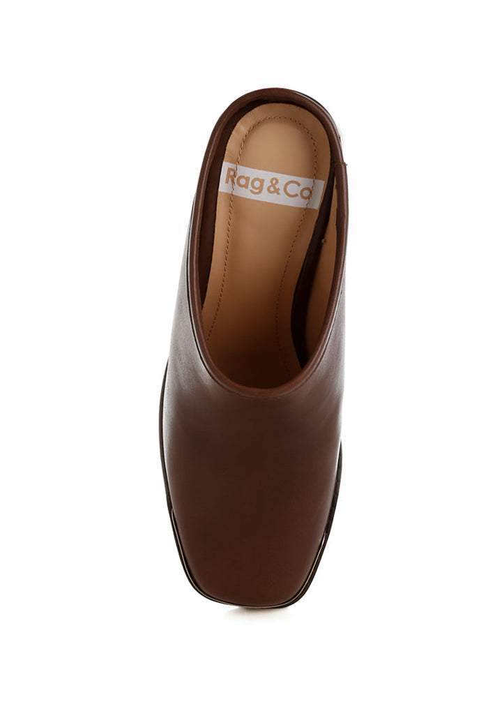 mules bottani sin cordones de cuero genuino#color_brown