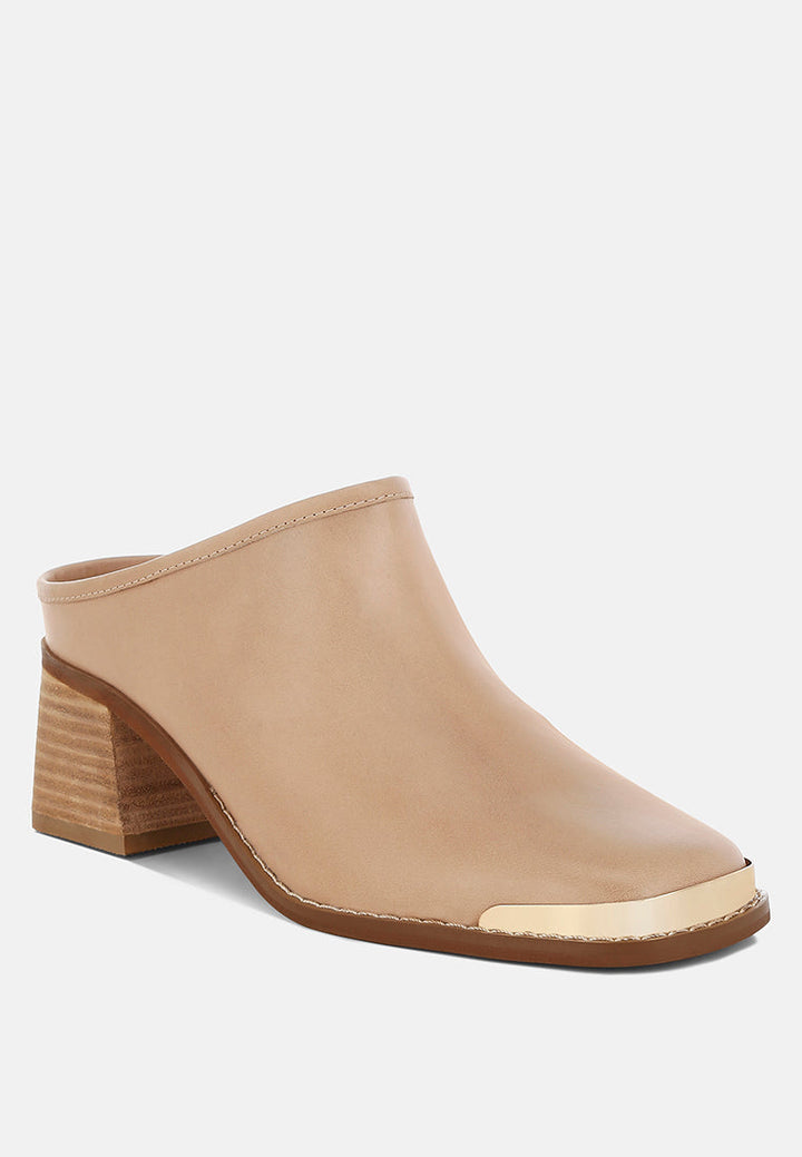mules sin cordones bottani de cuero genuino#color_tan