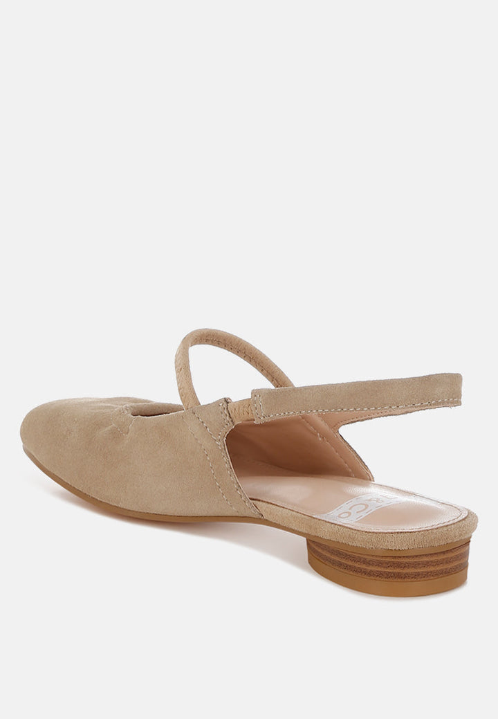 Sandalias destalonadas de piel de ante suave bounzi#color_beige