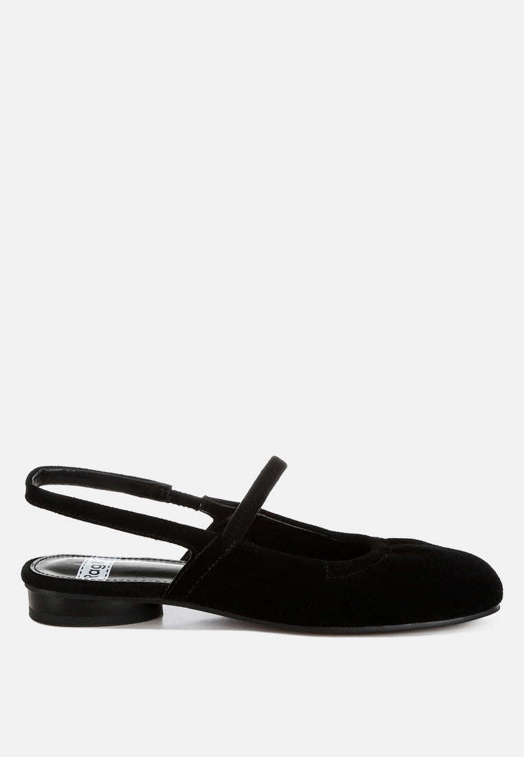 Sandalias bounzi de piel de ante suave#color_negro