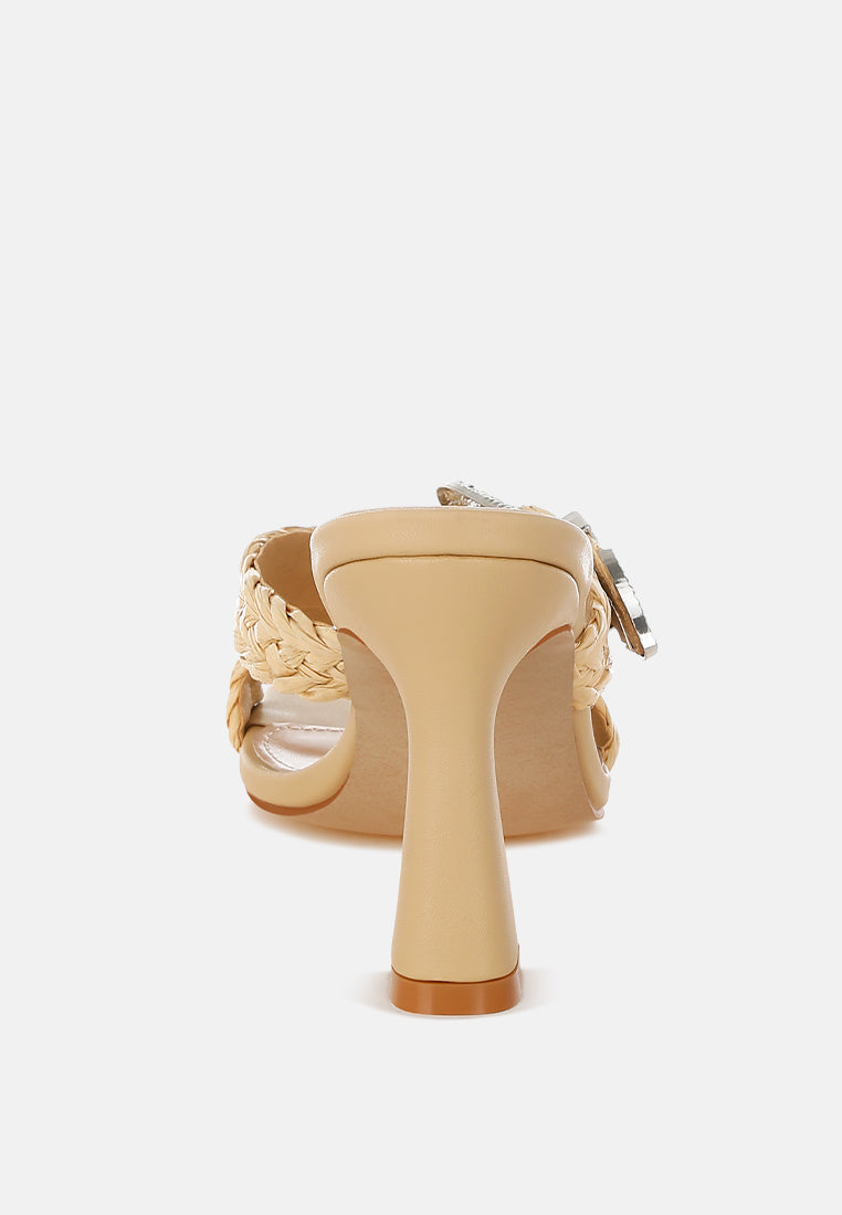 braided criss-cross strap sandals in beige by ruw#color_beige