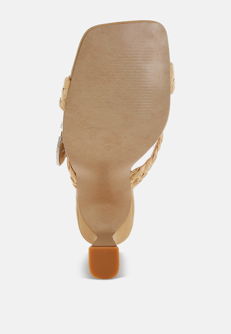 braided criss-cross strap sandals in beige by ruw#color_beige