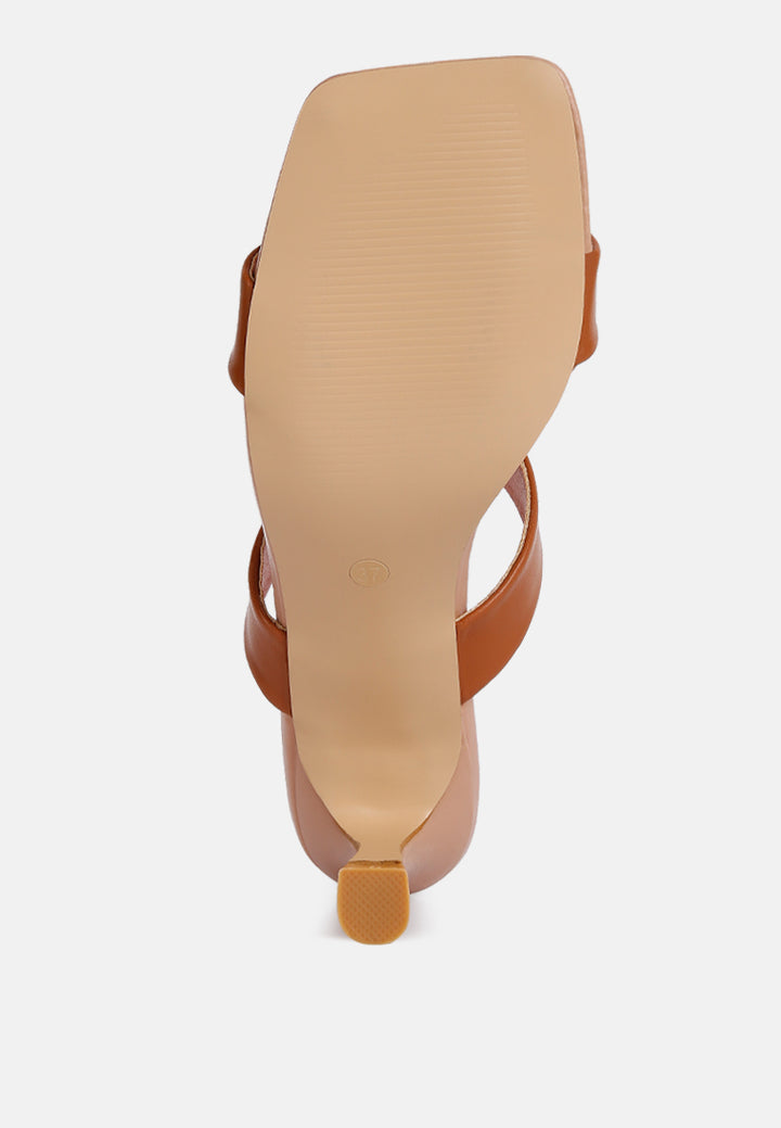 brown mid heel sandals#color_brown