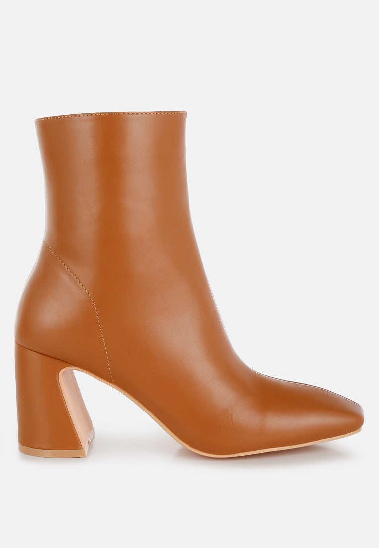 bruna square toe ankle boots#color_tan