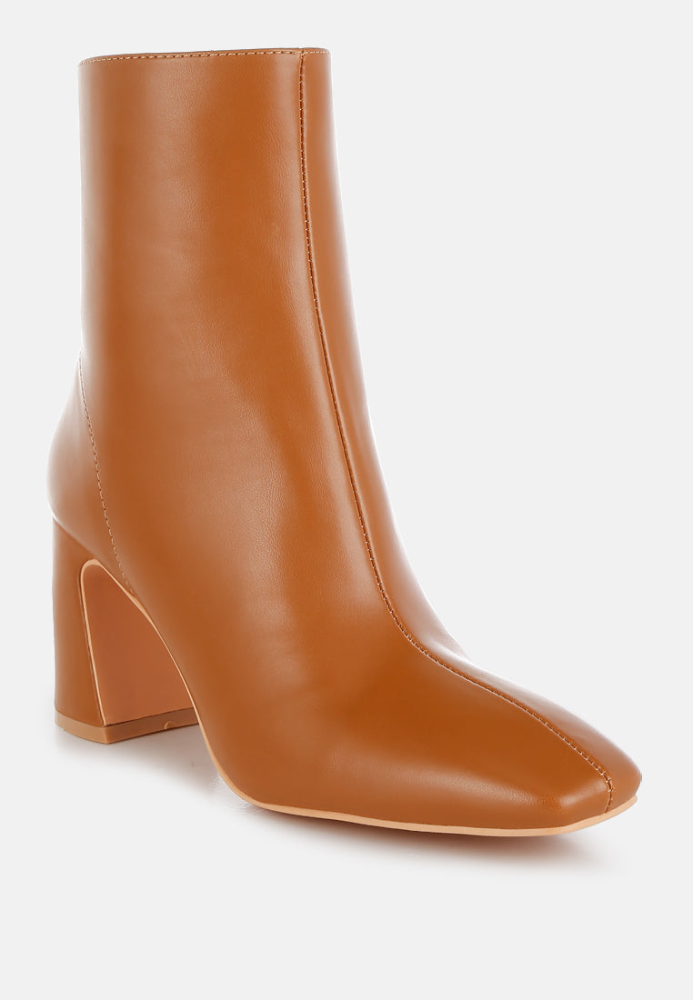 bruna square toe ankle boots#color_tan