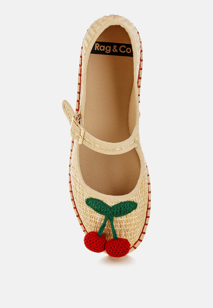 brunch date cherry accent mary jane flats#color_beige