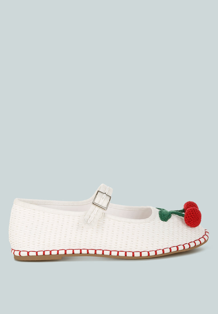 brunch date cherry accent mary jane flats#color_white