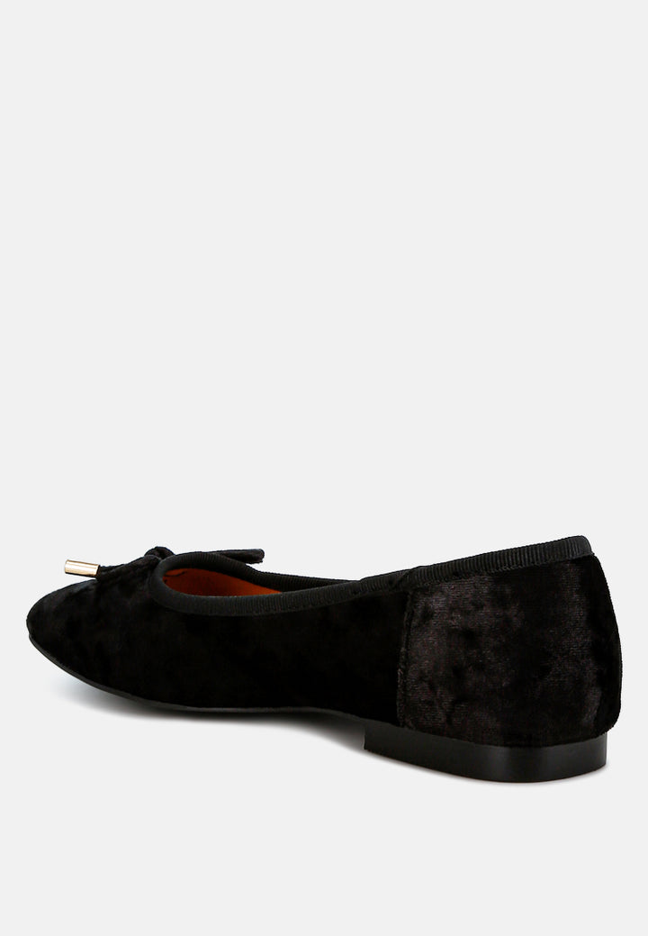 buckrose velvet bow ballerinas#color_black