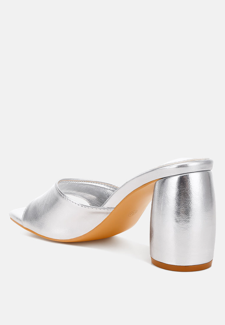 metallic faux leather slip on sandals by rag#color_silver