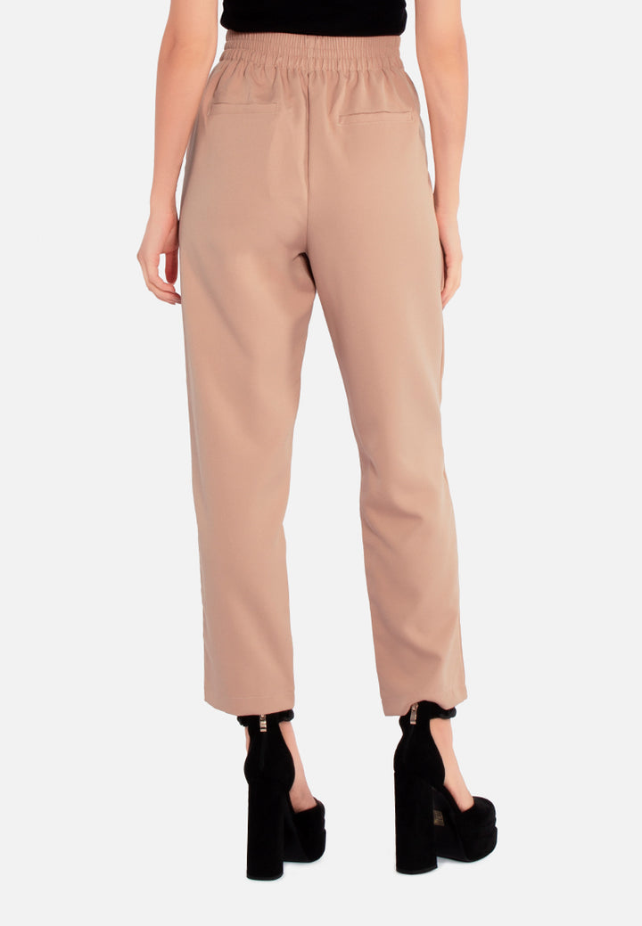 semi casual straight pants#color_peach