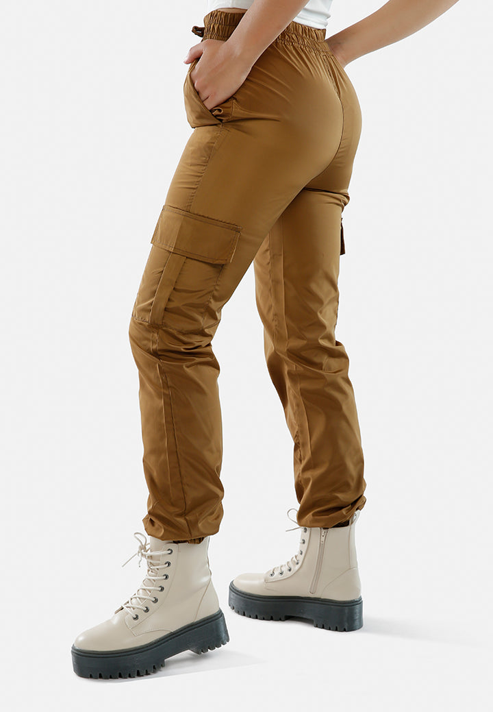 high waist casual trousers by ruw#color_khaki