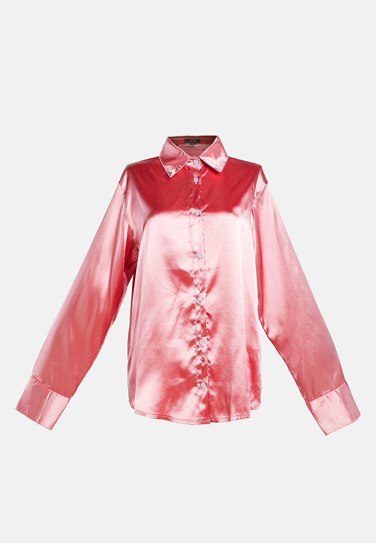 long sleeve satin shirt blouse#color_blush