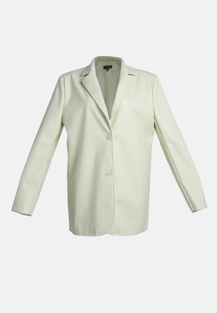 basic button down blazer#color_cream
