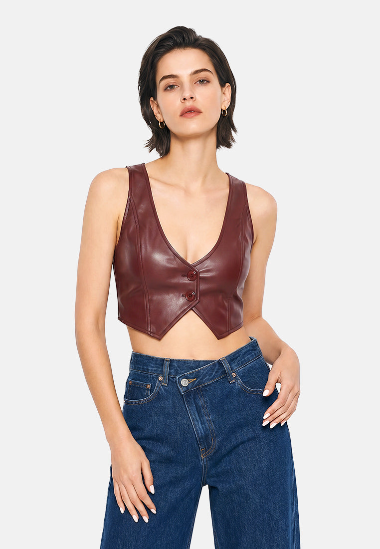 front button tank top#color_chocolate