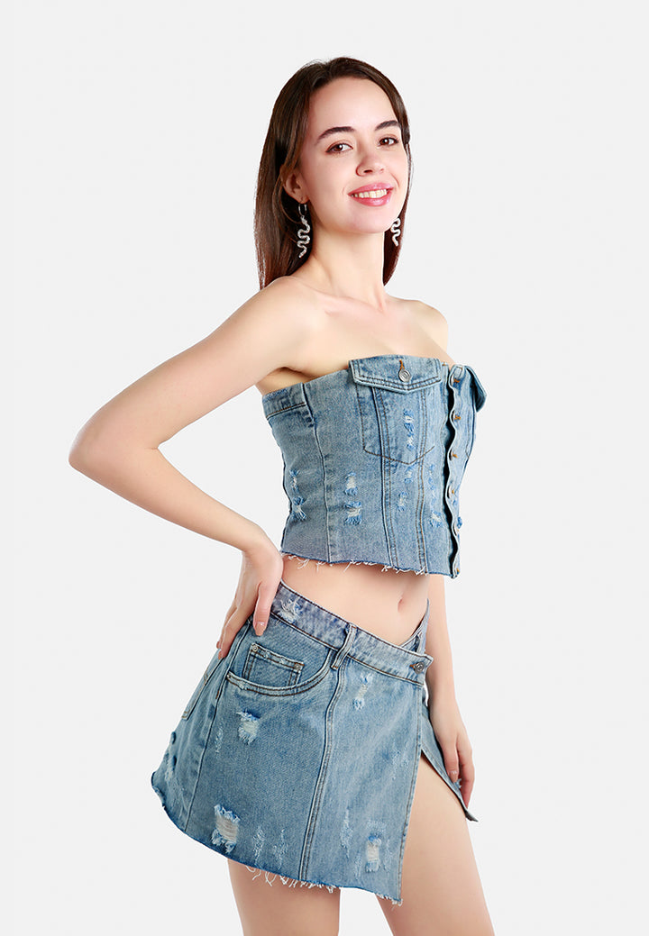 denim corset tube top#color_jeans-blue