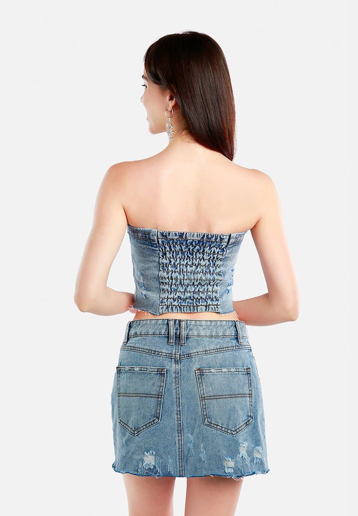 denim corset tube top#color_jeans-blue