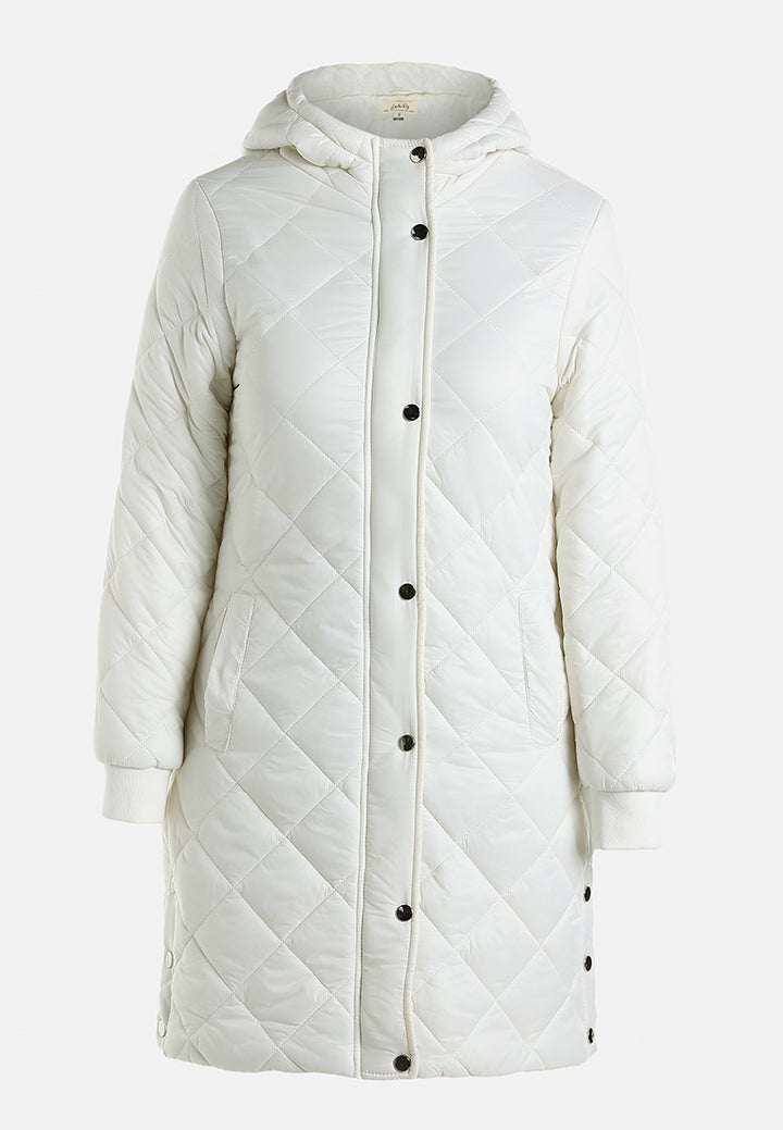 hooded longline quilted jacket by ruw#color_off-white