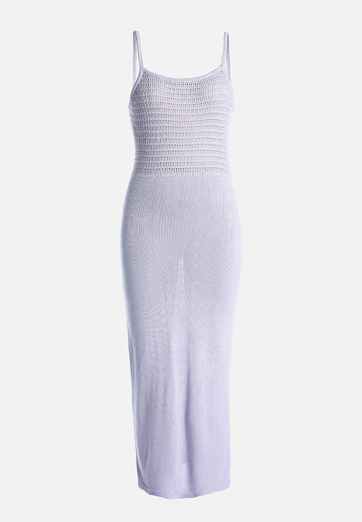 straight side slit dress by ruw#color_lilac