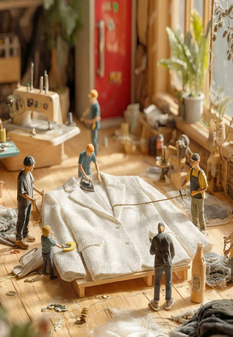 sequin embellished oversized blazer by ruw#color_white