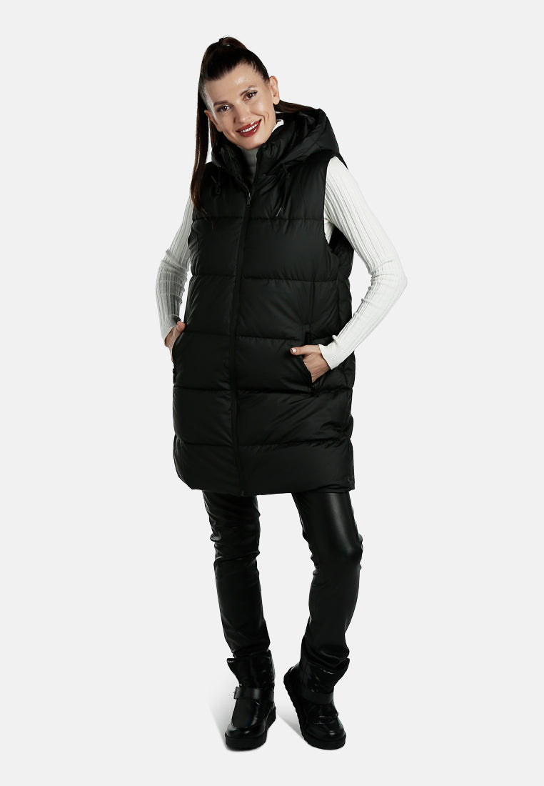 hooded sleeveless vest jumper by ruw#color_black