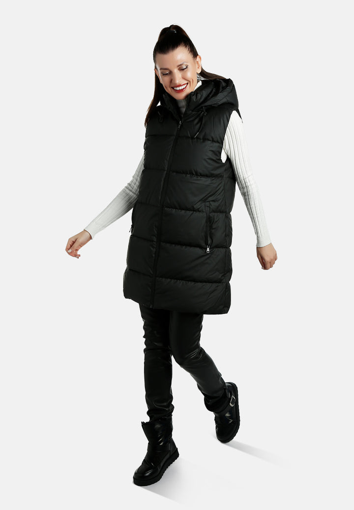 hooded sleeveless vest jumper by ruw#color_black