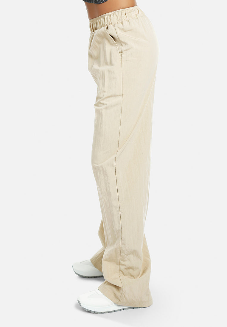 Elasticated Flared Pants#color_stone