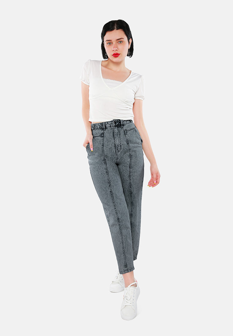 multi panel washed mom jeans#color_grey