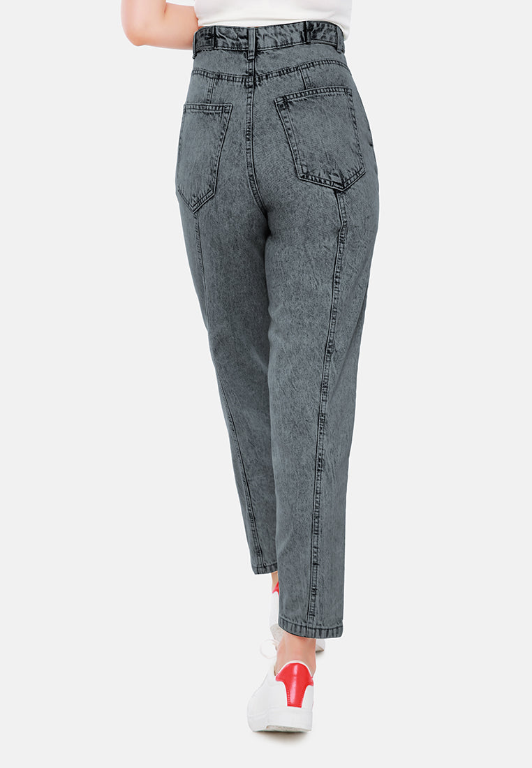 multi panel washed mom jeans#color_grey