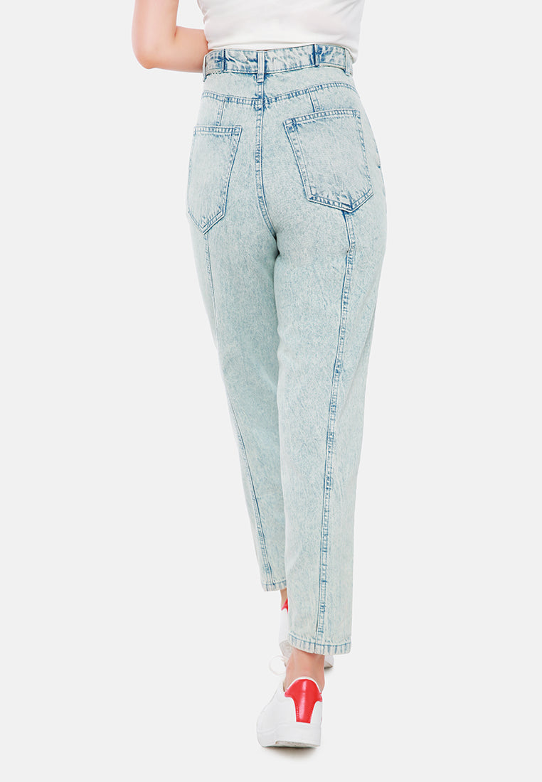 multi panel washed mom jeans#color_grey
