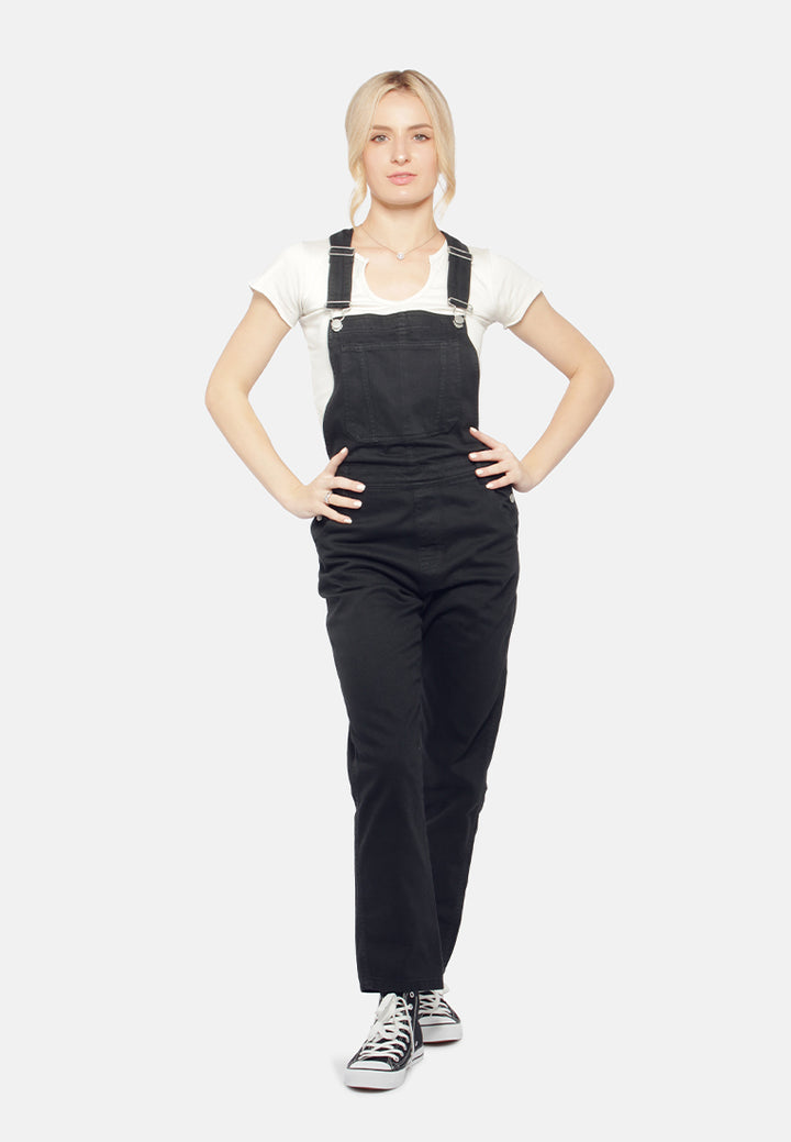 mom fit dungaree#color_black