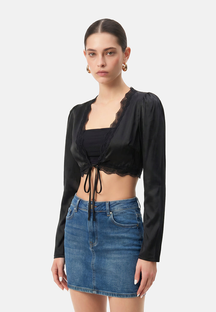 lacey siren plunge top#color_black
