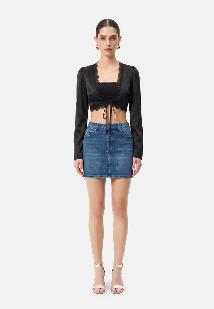 lacey siren plunge top#color_black