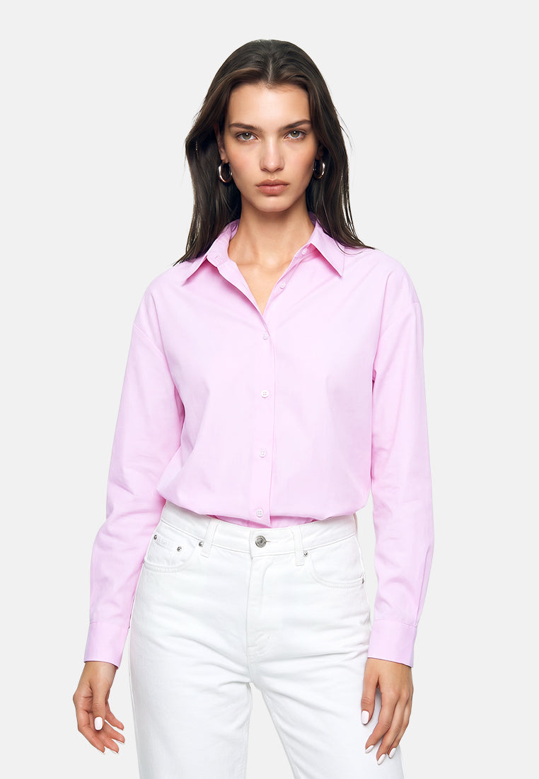 baju lengan panjang#warna_merah jambu