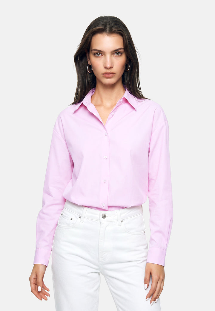 baju lengan panjang#warna_merah jambu