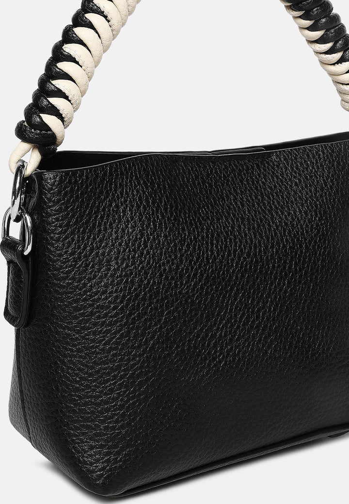 cable cord strap mini bag by ruw#color_black