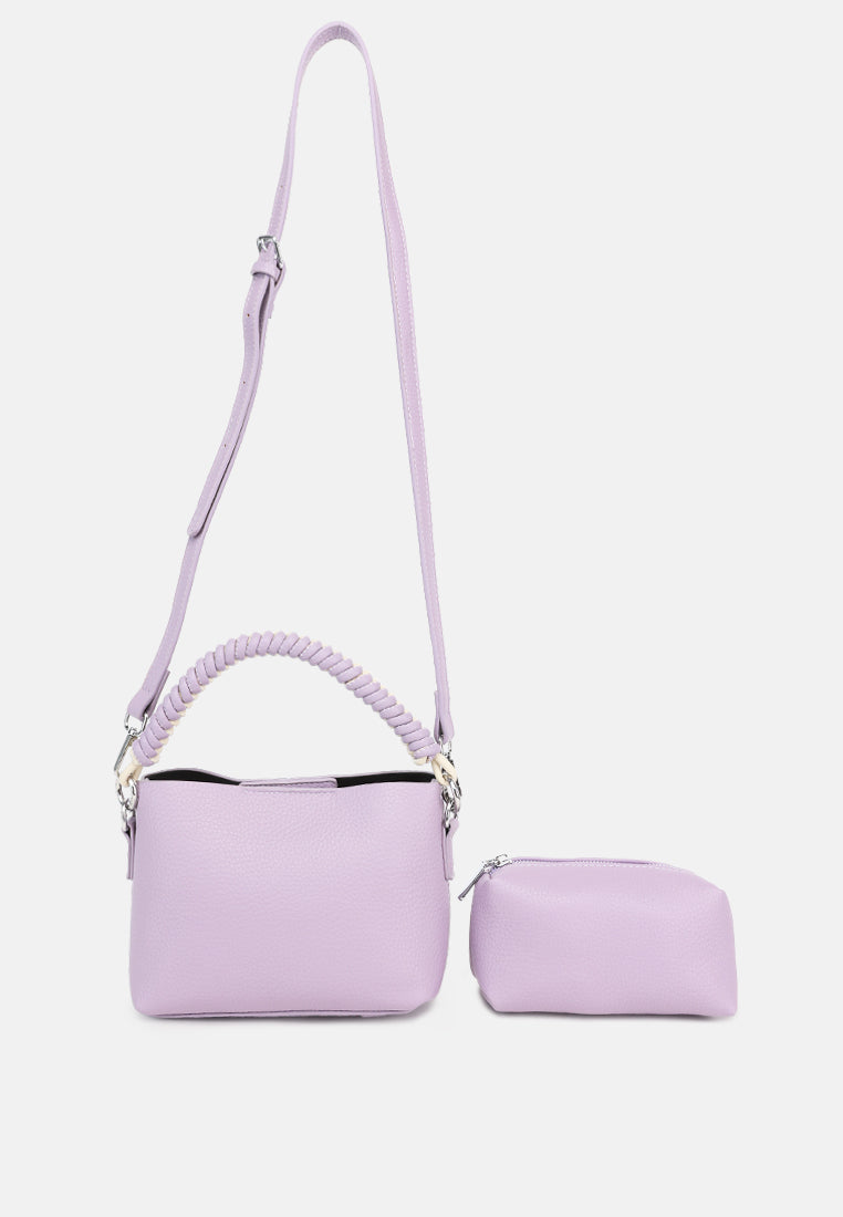 cable cord strap mini bag by ruw#color_purple