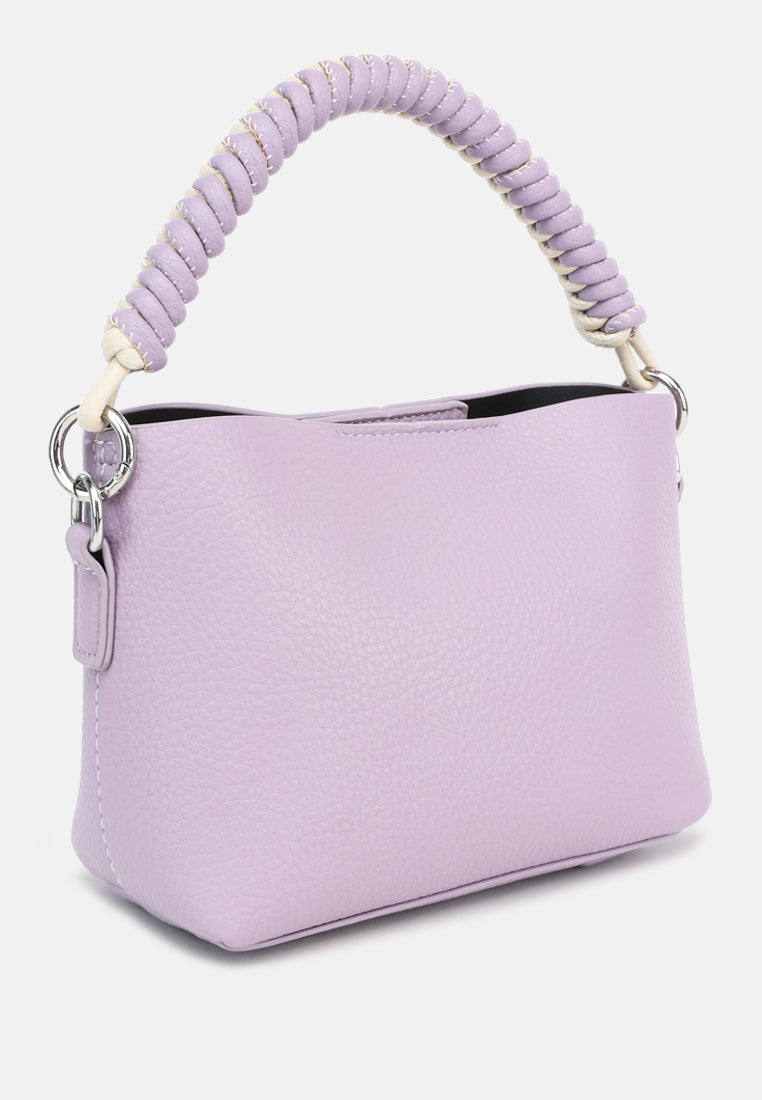 cable cord strap mini bag by ruw#color_purple