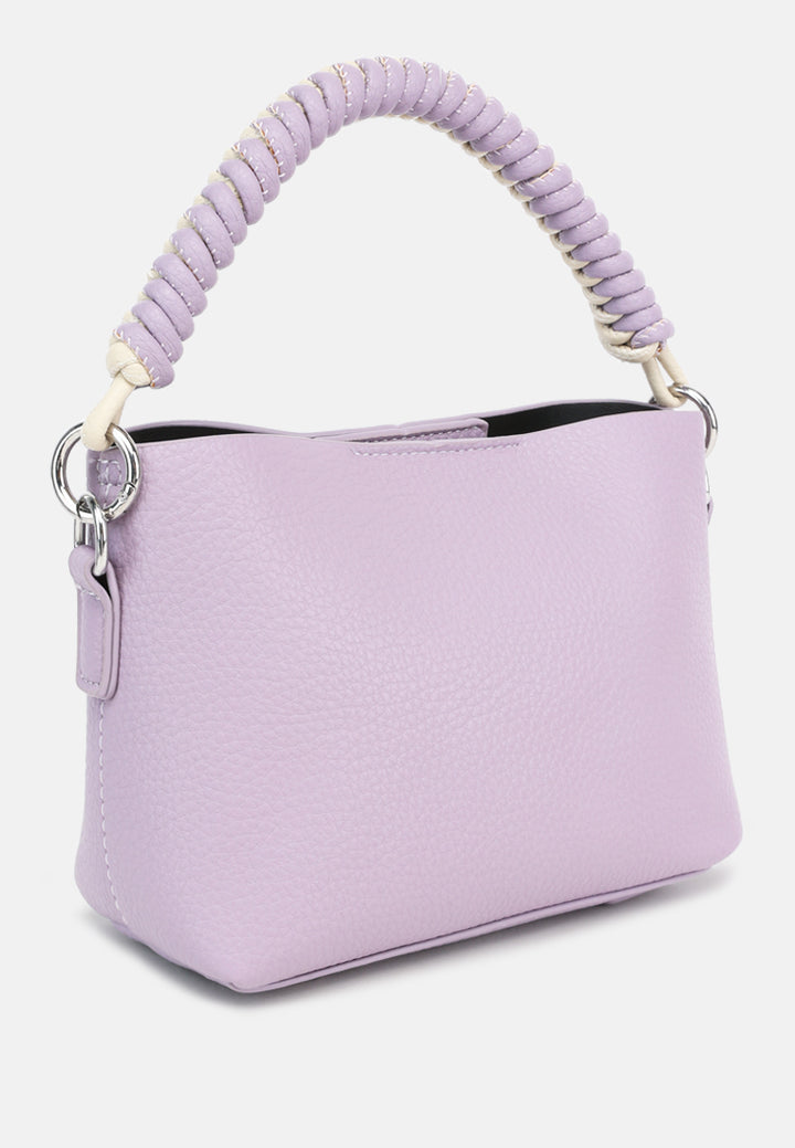 cable cord strap mini bag by ruw#color_purple