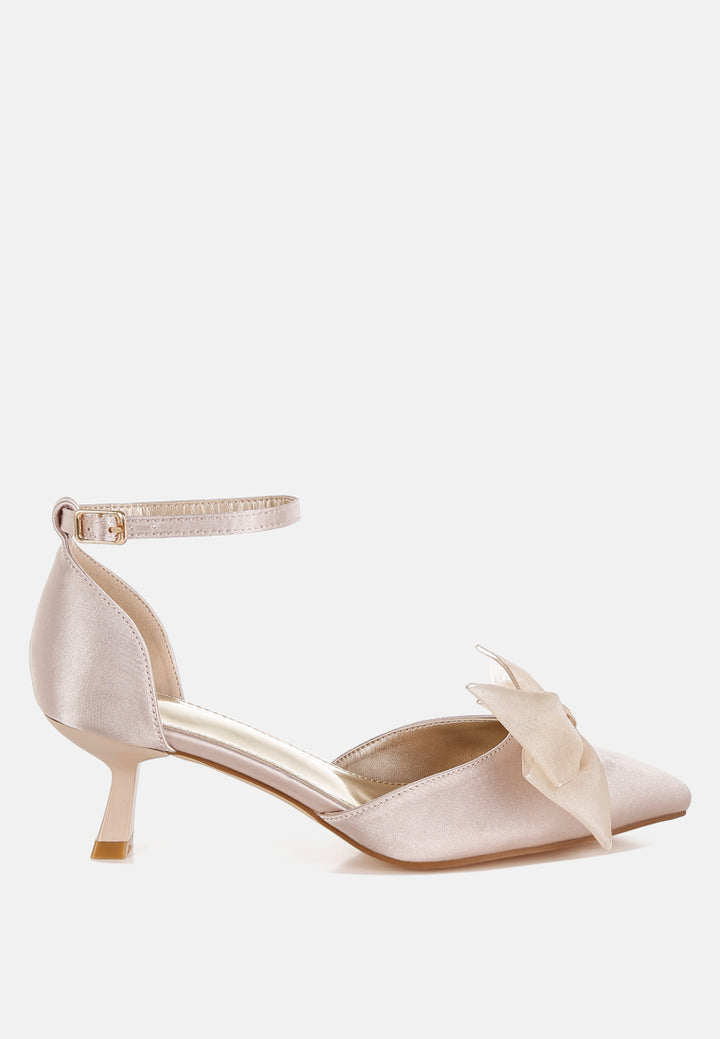 bow detail satin sandals by mode#color_beige