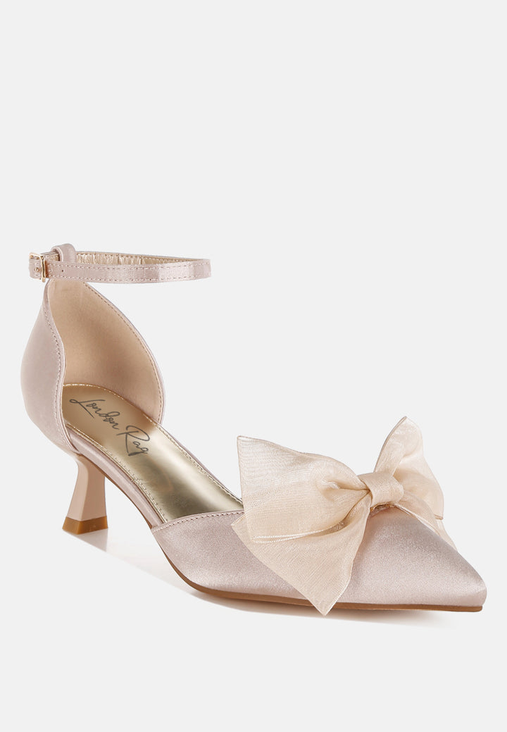 bow detail satin sandals by mode#color_beige