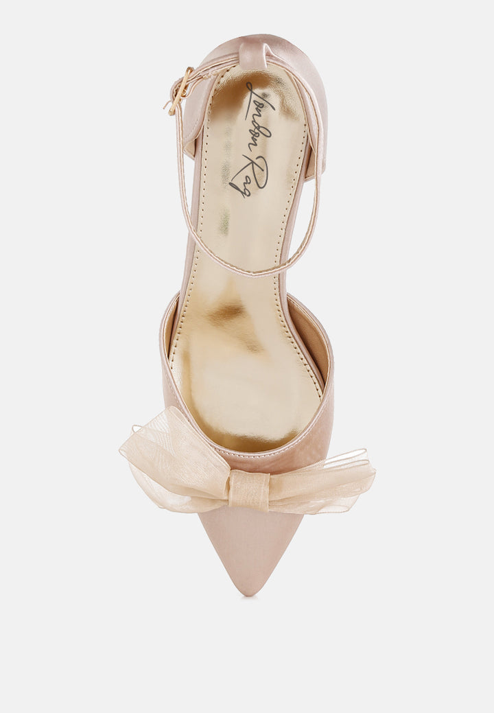 bow detail satin sandals by mode#color_beige