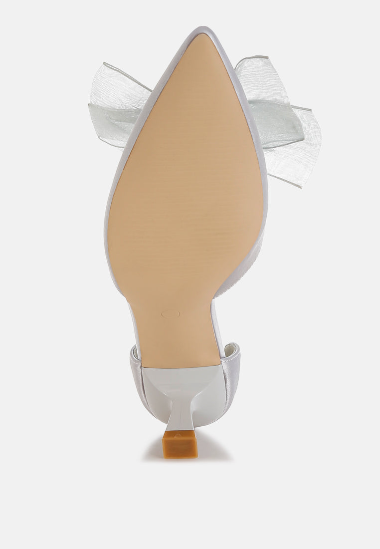 bow detail satin sandals by mode#color_silver