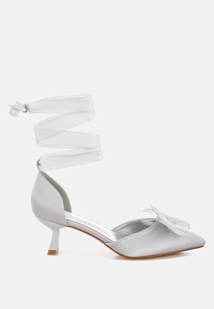 bow detail satin sandals by mode#color_silver