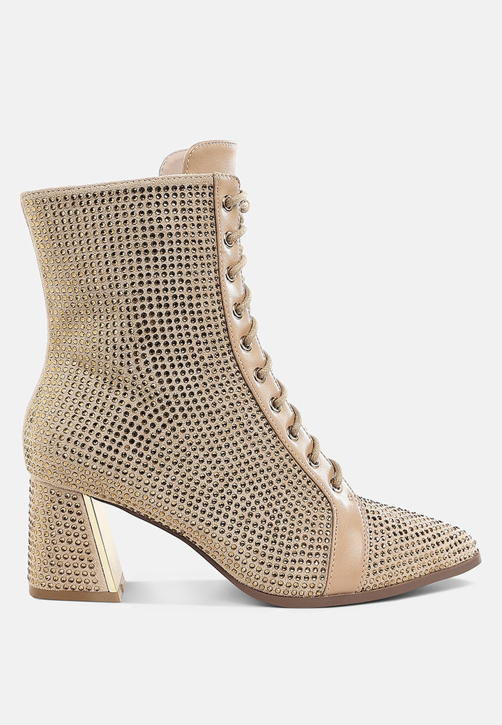 calla rhinestone embellished ankle boots#color_beige