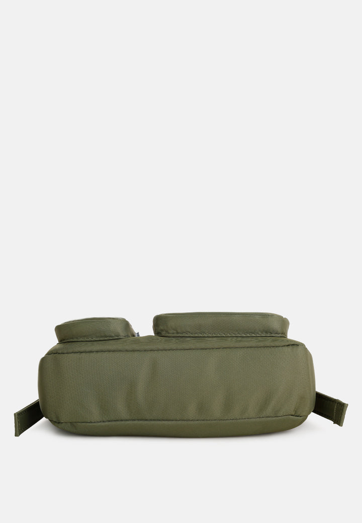 cargo pockets shoulder bag by ruw#color_olive