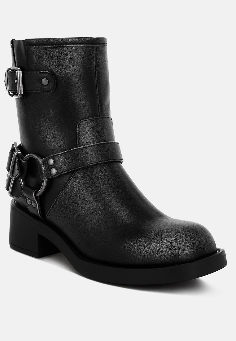harness detail biker boots by ruw#color_black